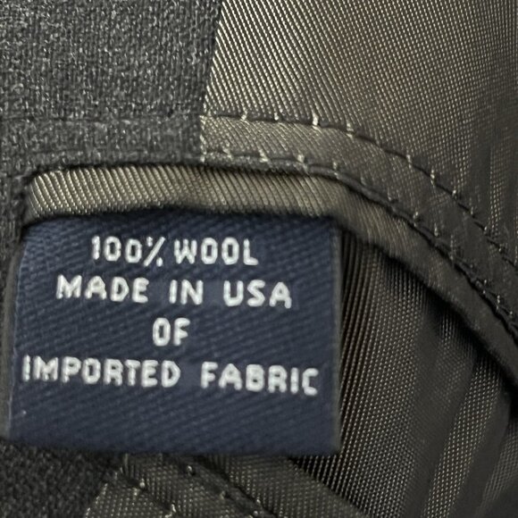 Brooks Brothers Men's Wool Black Blazer Size 42 Regular Three Buttons Full Lined - Picture 9 of 13